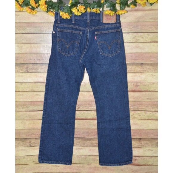 Y2K Levi's Men's 517 Bootcut Jeans Denim Blue Med Wash 30x29 Classic MINT - Picture 4 of 10